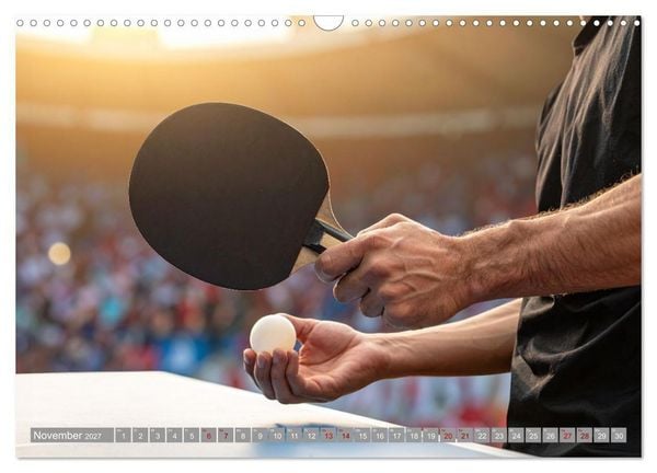Produktbild: Tischtennis Dynamik (Wandkalender 2027 DIN A3 quer), CALVENDO Monatskalender