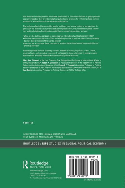 Produktbild: Rethinking Global Political Economy