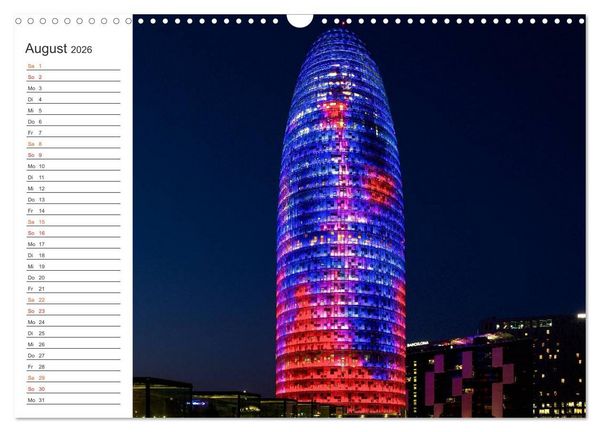 Produktbild: Metropole Barcelona (Wandkalender 2026 DIN A3 quer), CALVENDO Monatskalender