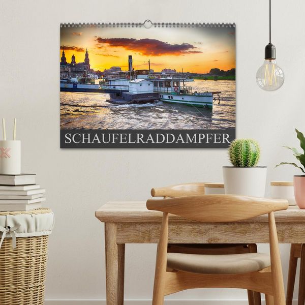 Produktbild: Schaufelraddampfer (Wandkalender 2026 DIN A3 quer), CALVENDO Monatskalender