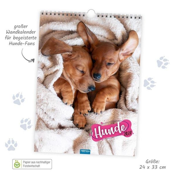 Produktbild: TR&Ouml;TSCH - Classickalender Hunde 2027