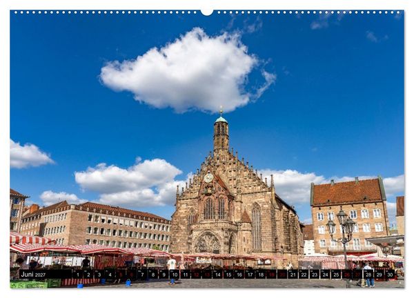 Produktbild: Wunderbares N&uuml;rnberg (Wandkalender 2027 DIN A2 quer), CALVENDO Monatskalender