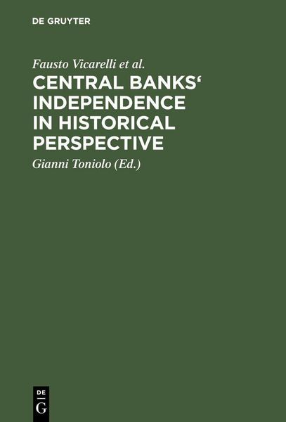 Produktbild: Central banks' independence in historical perspective