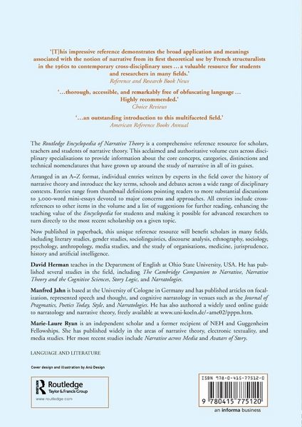 Produktbild: Routledge Encyclopedia of Narrative Theory