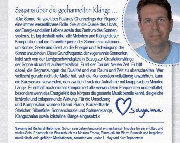 Produktbild: SONNENKLANG. Lichtheilung durch die Plejader