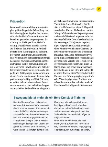 Produktbild: Schlaganfall - Das &Uuml;bungsbuch