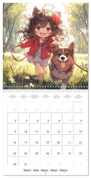 Produktbild: Manga - Time (Wall Calendar 2026 12 &times; 12 Inch) CALVENDO 12 Month Wall Calendar