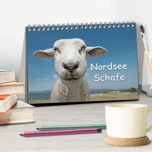 Produktbild: Nordsee Schafe (Tischkalender 2026 DIN A5 quer), CALVENDO Monatskalender