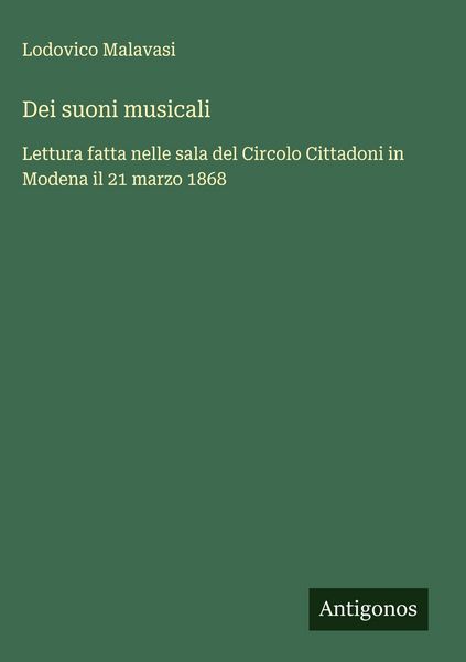 Produktbild: Dei suoni musicali