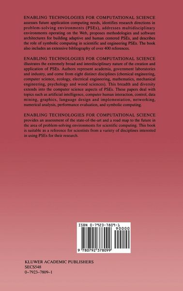 Produktbild: Enabling Technologies for Computational Science