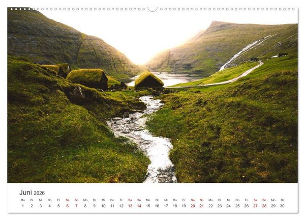Produktbild: F&auml;r&ouml;er - Einzigartige Inseln (Wandkalender 2026 DIN A2 quer), CALVENDO Monatskalender