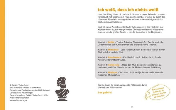 Produktbild: Die gro&szlig;en Philosophen I Wissen in R&auml;tseln