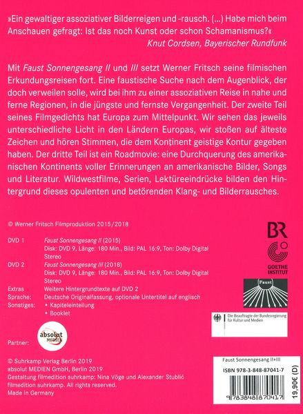 Produktbild: Faust Sonnengesang II + III