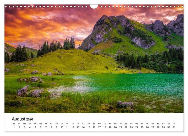 Produktbild: Wunderwelt Schweiz (Wandkalender 2026 DIN A3 quer), CALVENDO Monatskalender