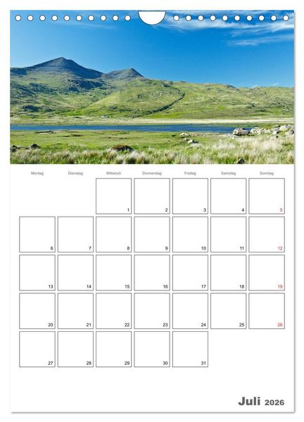 Produktbild: Schottland f&uuml;r Naturliebhaber (Wandkalender 2026 DIN A4 hoch), CALVENDO Monatskalender