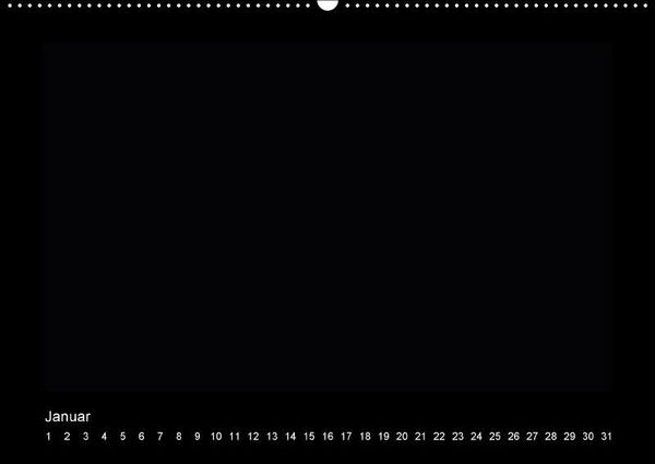 Produktbild: Geburtstags - Bastelkalender - Schwarz (Wandkalender immerw&auml;hrend DIN A2 quer)
