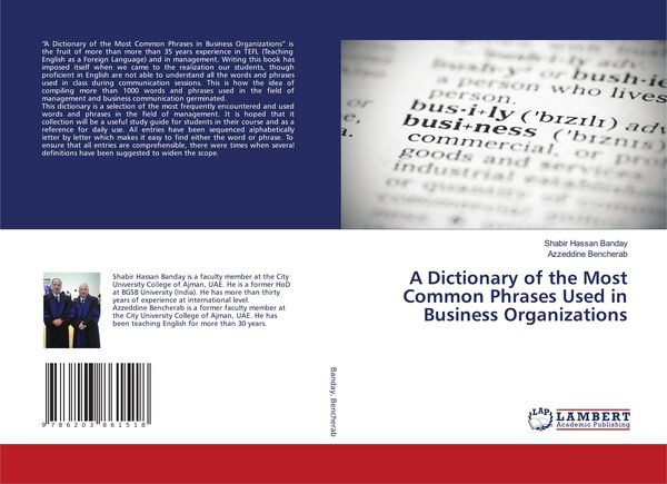 Produktbild: A Dictionary of the Most Common Phrases Used in Business Organizations