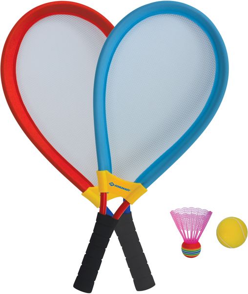 Produktbild: Schildkr&ouml;t 970150 - Giant Racket Set, Federball Schl&auml;ger Set