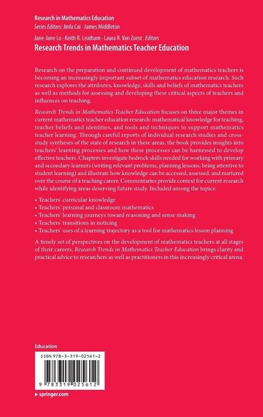 Produktbild: Research Trends in Mathematics Teacher Education