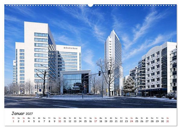Produktbild: Eschborn Fachwerk und Finanzen (Wandkalender 2027 DIN A2 quer), CALVENDO Monatskalender