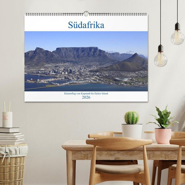 Produktbild: S&uuml;dafrika - K&uuml;stenflug von Kapstadt bis Dyker Island (Wandkalender 2026 DIN A2 quer), CALVENDO Monatskalender