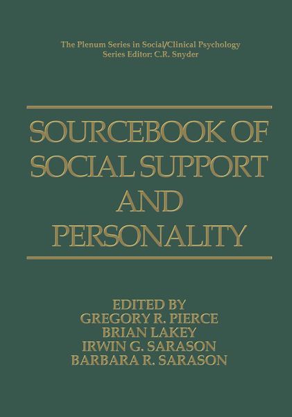 Produktbild: Sourcebook of Social Support and Personality