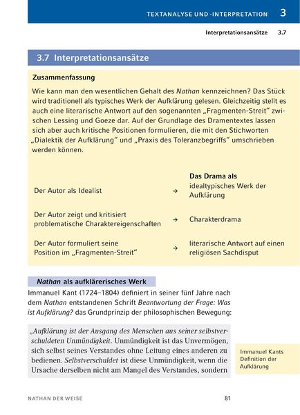 Interpretation Zu Nathan Der Weise 'Nathan der Weise von Gotthold Ephraim Lessing - Textanalyse und