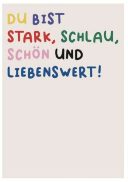 Poster Liebenswert Bunt - 50x70, Poster von Nina Kämpf, Nina Kämpf Verlag