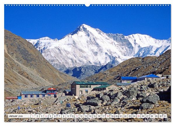 Produktbild: Grandioser Himalaya, Bergriesen in Nepal (hochwertiger Premium Wandkalender 2026 DIN A2 quer), Kunstdruck in Hochglanz