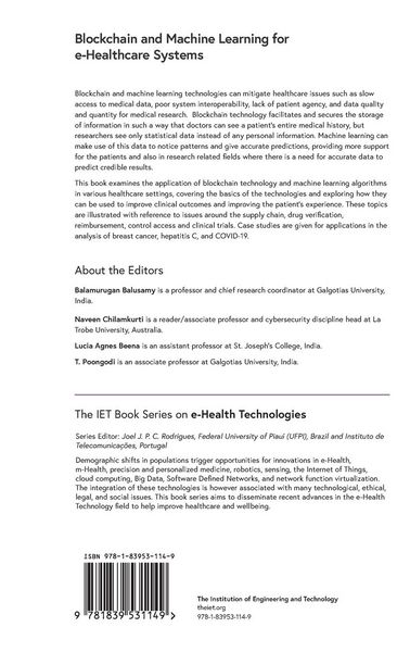 Produktbild: Blockchain and Machine Learning for E-Healthcare Systems