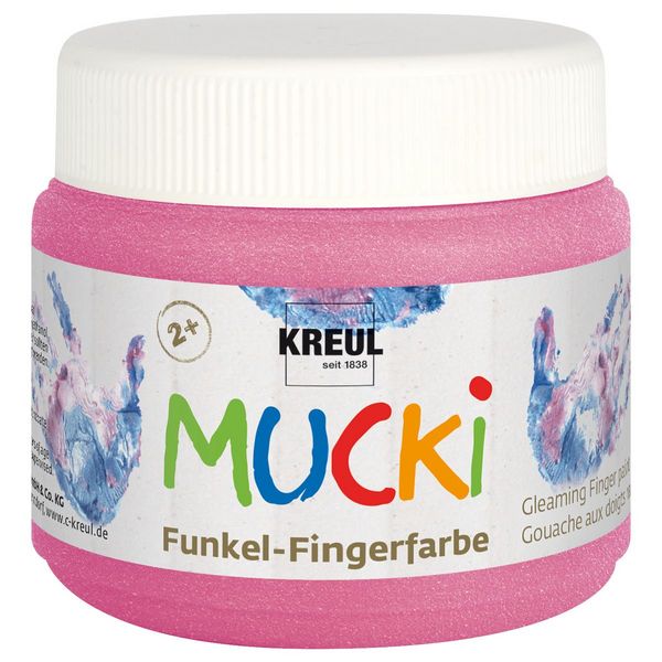 KREUL Fingerfarbe MUCKi Funkel feenstaub rosa 150ml Dose