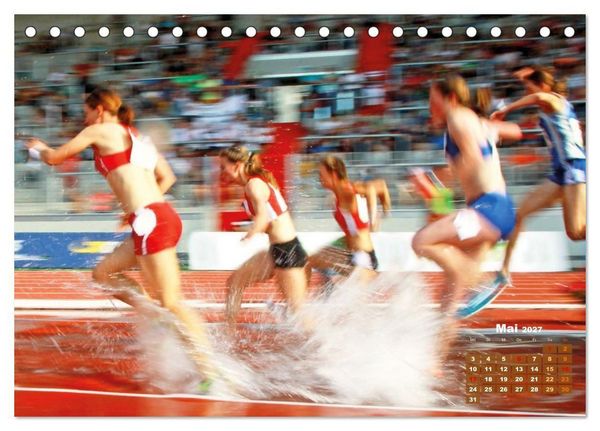 Produktbild: Faszination Leichtathletik: Schneller, h&ouml;her, weiter (Tischkalender 2027 DIN A5 quer), CALVENDO Monatskalender
