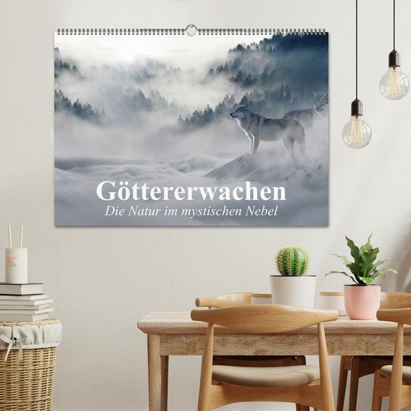 Produktbild: G&ouml;ttererwachen. Die Natur im mystischen Nebel (Wandkalender 2026 DIN A2 quer), CALVENDO Monatskalender