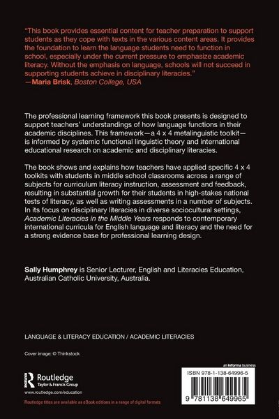 Produktbild: Academic Literacies in the Middle Years