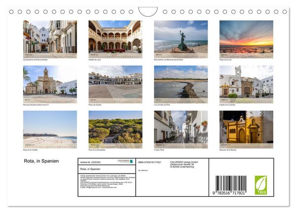 Produktbild: Rota, in Spanien (Wandkalender 2026 DIN A4 quer), CALVENDO Monatskalender