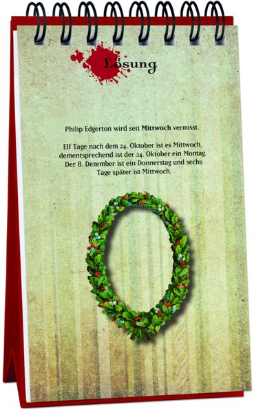 Produktbild: Wo ist Lord Edgerton? - Ein Krimi-Adventskalender mit 24 mörderisch guten Rätseln