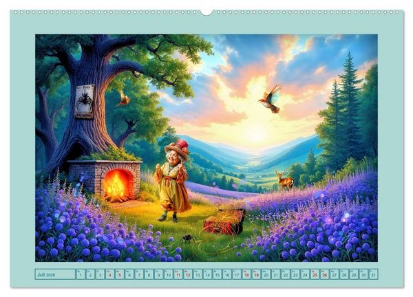 Produktbild: Die geheime Zauberwelt der alten Damen (Wandkalender 2026 DIN A2 quer), CALVENDO Monatskalender
