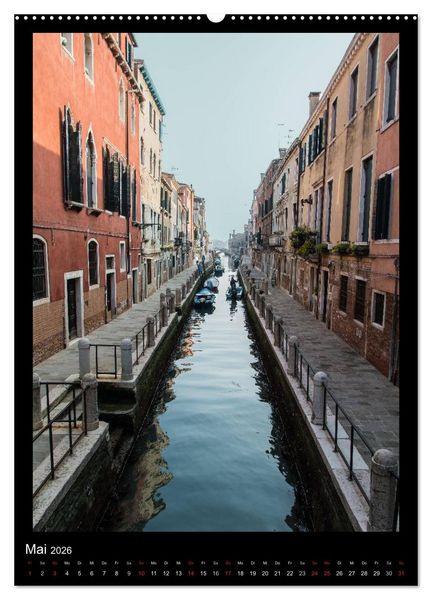 Produktbild: Venedig &ndash; La Romantica (hochwertiger Premium Wandkalender 2026 DIN A2 hoch), Kunstdruck in Hochglanz