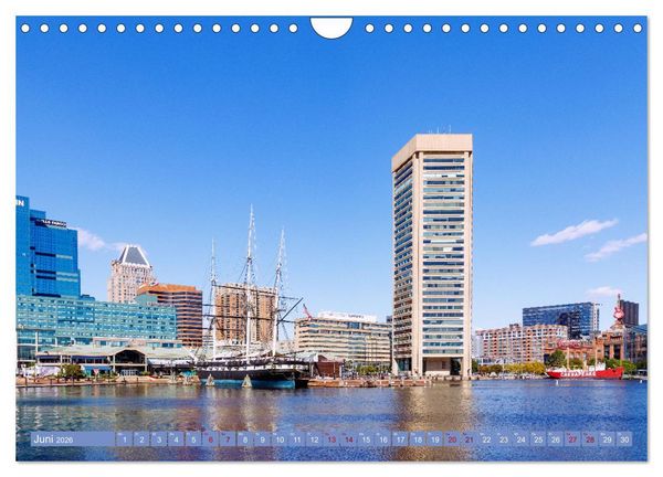 Produktbild: Baltimore. Maritimer Charme an der Ostk&uuml;ste der USA (Wandkalender 2026 DIN A4 quer), CALVENDO Monatskalender