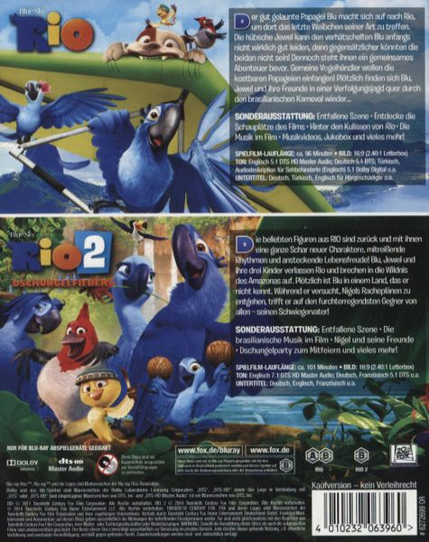 Produktbild: Rio 1&2 [2 BRs]