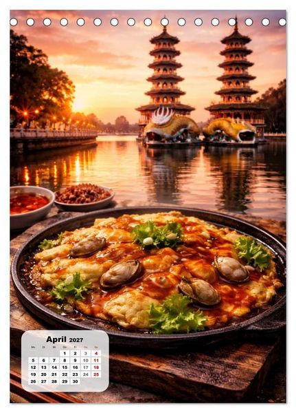 Produktbild: Taiwan &ndash; Eine Schlemmerreise durchs Land der Nachtm&auml;rkte (Tischkalender 2027 DIN A5 hoch), CALVENDO Monatskalender