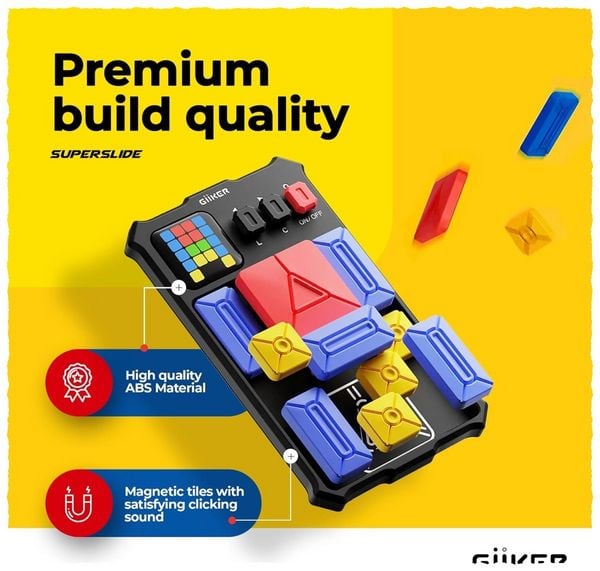 Produktbild: GiiKER Super Slide Elektronisches Logik- & Schiebepuzzle mit 500 Aufgaben, Spielkonsole