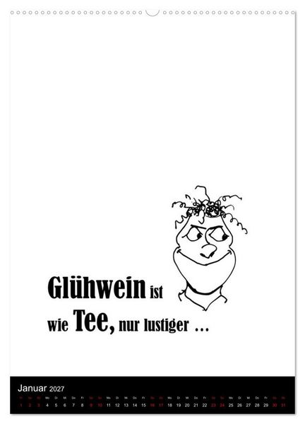 Produktbild: SPRUCH-Beutel voller Spr&uuml;che rund ums TRINKEN (hochwertiger Premium Wandkalender 2027 DIN A2 hoch), Kunstdruck in Hochglanz