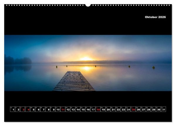 Produktbild: Weitblicke - Panoramen (hochwertiger Premium Wandkalender 2026 DIN A2 quer), Kunstdruck in Hochglanz