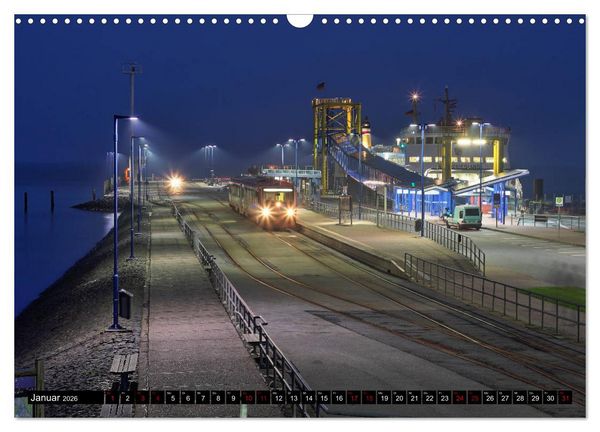 Produktbild: Norddeutsche Eisenbahnen (Wandkalender 2026 DIN A3 quer), CALVENDO Monatskalender