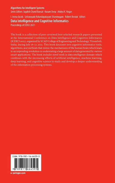 Produktbild: Data Intelligence and Cognitive Informatics