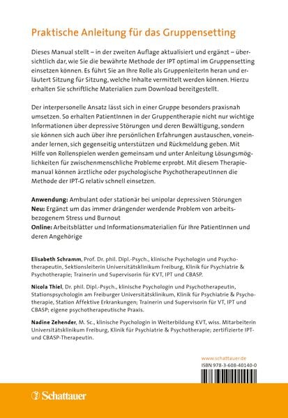 Produktbild: Interpersonelle Psychotherapie in der Gruppe, 2. Auflage
