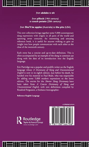 Produktbild: Shorter Slang Dictionary