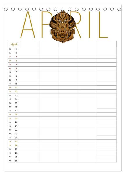 Produktbild: Fantastica Familienkalender miomanda (Tischkalender 2026 DIN A5 hoch), CALVENDO Monatskalender