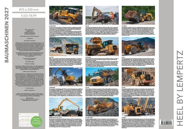 Produktbild: Baumaschinen Kalender 2027